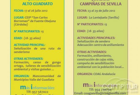 La Mancomunidad de Municipios Valle de Guadiato organiza el 3er Campo de Voluntariado 