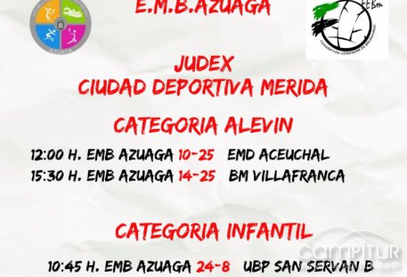 Gran jornada deportiva para la E.M. Azuaga en balonmano, baloncesto y fútbol